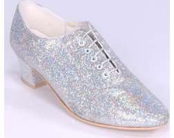 Topline Shoe Silver Lurex