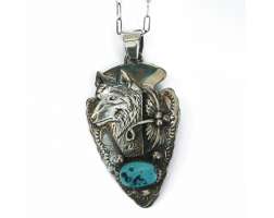 Navajo Wolf Necklace