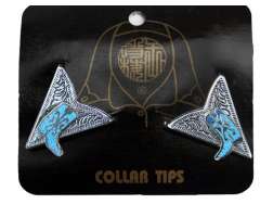 Collar Tips Blue Boots