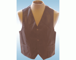 Waistcoat Brown Leather