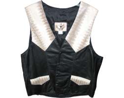 Waistcoat Leather and Python