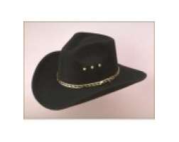 Pinched Front Hat Childs Black