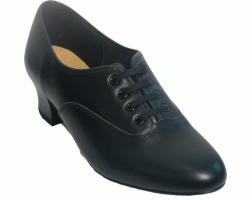 Topline Shoe Black Cuban Heel