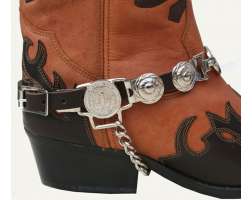 Boot Straps Texas Star Brown