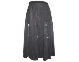 Gorded Skirt Long - Black