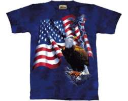 Mountain Eagle Flag TShirt