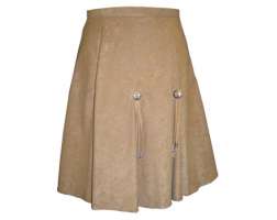 Gorded Skirt Short - Beige