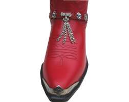 Kiltie Red Clear Rhinestones