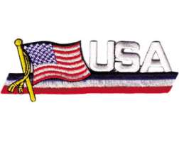 Patch USA and Flag