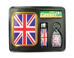2oz Tin Keyring Gift Set Union Jack