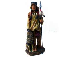 Elgate Indian with Wolf