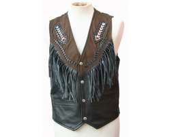 Waistcoat Unisex Leather Suede