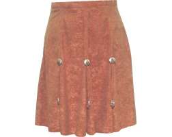 Gorded Skirt Short - Tan