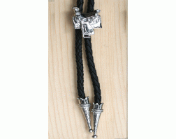Bolo Diamante Silver Saddle