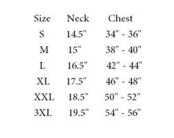 Ely A Size Chart