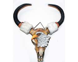 Buffalo Skull With Eagle