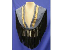 Diamond Leather Poncho