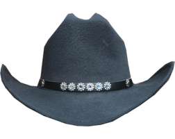 HatBand Rhinestone Black/Clear