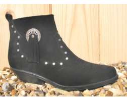 SantaFe Ankle 13484 Blk Suede