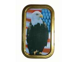 Tobacco Tin 1oz Eagle/USA