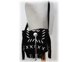 Fringe Shoulder Bag Black