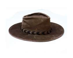 Minnetonka Hat Fold Up Brown