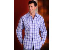 Brooks & Dunn Blue Plaid Men