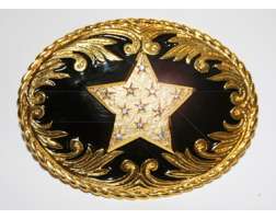 Diamante Gold Star Buckle