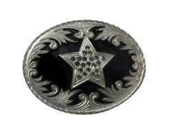 Diamante Silver Star Buckle