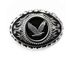 Texas Buckle Eagle Flying silv