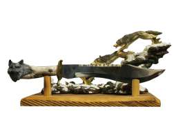Bowie Knife Wolf Style 802
