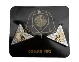 Collar Tips Eagle Head White