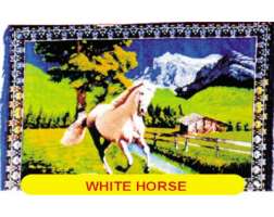 Wall Rug White Horse