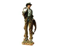 Cowboy with Saddle