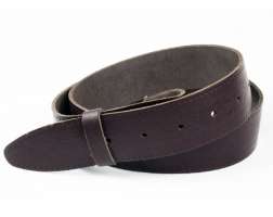 Leather Belt Embossed Brown