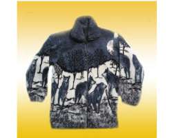 Fleece Blue Snow Wolf