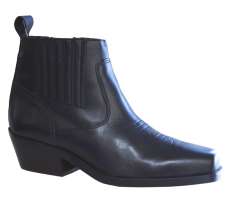 Chisel Toe Ankle Boots Black