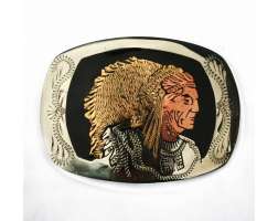 German Silver NativeBuckle1139