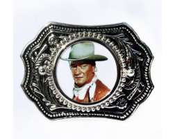 John Wayne Buckle Silver 1