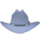 HatBand Rhinestone White/Turq HatBand Rhinestone White/Turq