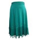 Western Fringed Skirt Green