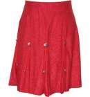 Gorded Skirt Short - Red