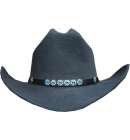 HatBand Rhinestone Black/Turq