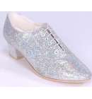 Topline Dance Shoe Silver Lurex