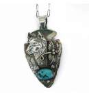Navajo Wolf Necklace
