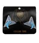 Collar Tips Blue Boots