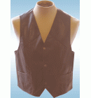 Waistcoat Brown Leather