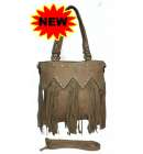 Fringe Bag Rhinestones Khaki