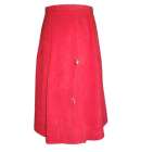 Gorded Skirt Long - Red
