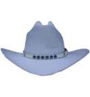 HatBand Rhinestone White/Blue